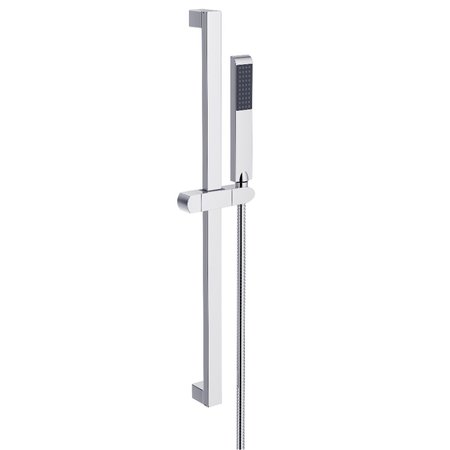 SHOWERSCAPE Shower Slide Bar, Polished Chrome, Wall Mount KX2541